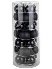 Weihnachtskugeln rot schwarz Dark Romance Christbaumschmuck Inge Glas Kugeln 