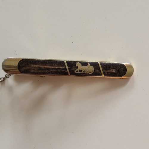 Vintage krawattenklammer pferd - vintage,