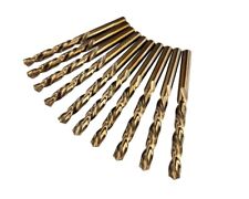 10x HSS-Co5 Cobaltbohrer Spiral Edelstahlbohrer DIN 338 Metallbohrer 0,5 - 13 mm