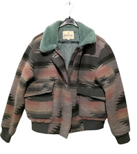 REVIEW Damen Winterjacke gefüttert Gr. S - M Ikatmuster oversized Jacke bunt