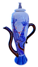 Große Porzellan Sammlerkanne