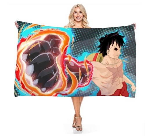 One piece luffy anime badetuch - one,