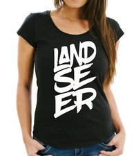 SALE Landseer Font Schrift Hundespruch Damen T-Shirt Hund XL Rettungshund