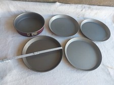 Alu SET  5 teilig Gastro Bleche 30cm Backbleche Rund