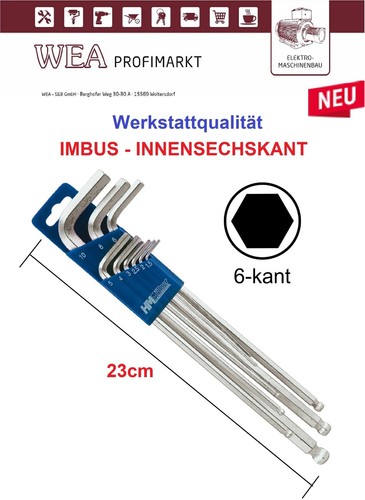 Innensechskantschlüssel 9tlg