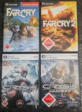 Far Cry 1 und 2, Crysis, Crysis Warhead PC DVD-Rom