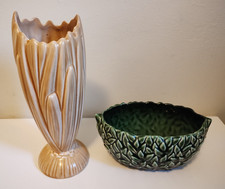 Sylvac England 2452 Hyazinthe Vase + 3624 grüne Vase