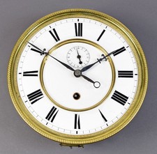 Altes Uhrwerk f Gewichtsregulator Seilzug Regulator Uhrmacher clock movement