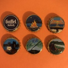 Kronkorken Gaffel, Gewinne den Gaffel Camper, kompl.  Serie, Kölsch, 6/6