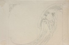 Original art nouveau vignette - art,