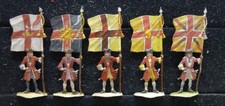 5 Zinnfiguren Fahnenträger