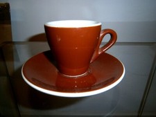 ACF Espressotasse mit Untertasse Designklassiker italien braun