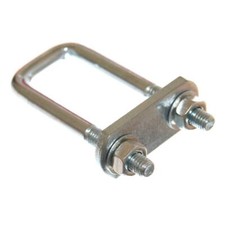 2x U-Bügel mit Gegenplatte