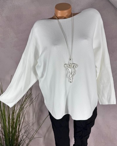 Legerer strick pullover basic - legerer,