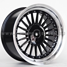 Neu BMW E30 Alpina Style 17 Zoll Felgen 8j + 9j 5x120 Alufelgen Räder Schwarz 4x