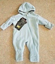 BMS, Kapuzenoverall, Antarctic Clima Fleece, gefüttert, hellblau, Gr. 68, neu 