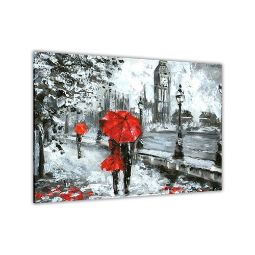 London roter regenschirm - roter,