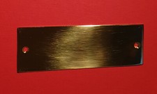 Messingschild mit Gravur
