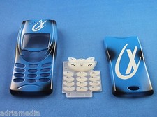 Front Back Cover Tastatur Nokia 8210 Gehäuse Schale Handyschale Blau Neu Blue X