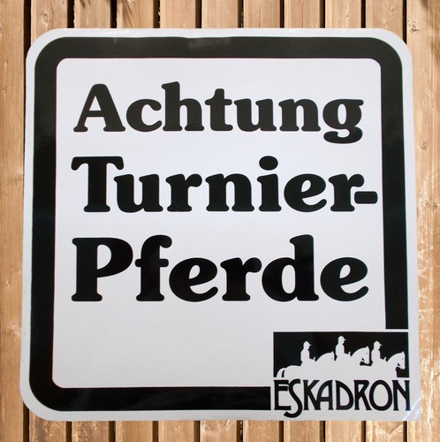 Aufkleber achtung - aufkleber, "achtung