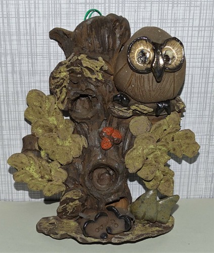 Ton keramik wandbild - keramik-, baum