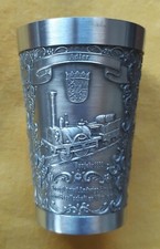 Zinnbecher Eisenbahn Adler