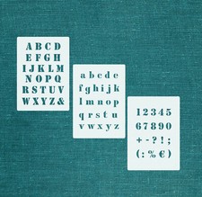 Alphabet Schrift -Schablonen