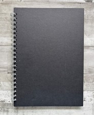 PINK PIG schwarzes A4 Skizzenbuch 150g/m2 - 30 Blätter - Sehr Gut!