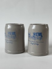 2 Bierkrüge Steingut der