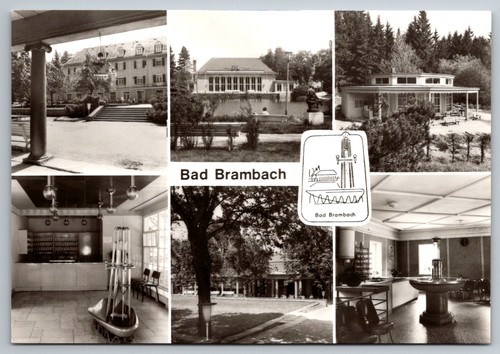 Postkarte bad brambach - bad,