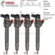 Injektor 4x 0445110289 BMW