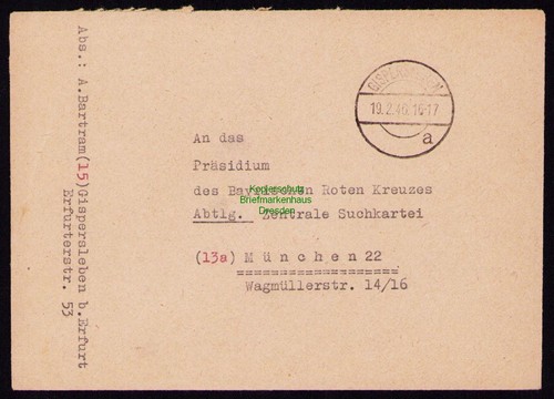 B19259 sbz brief - brief, gebühr
