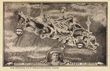 2 Ak Leipzig Gruss vom AuerbachskellerKronleuchter Lüsterweibchen Mephisto Faust