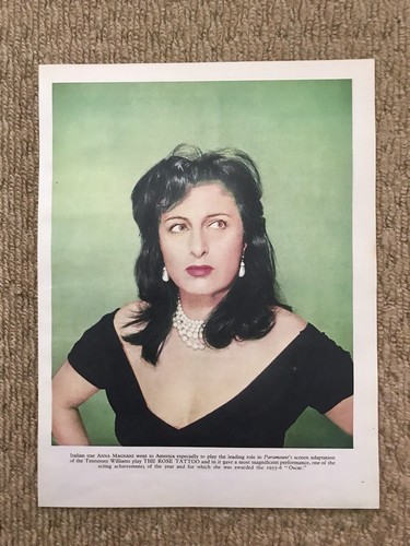 Anna magnani vintage - vintage, 1956