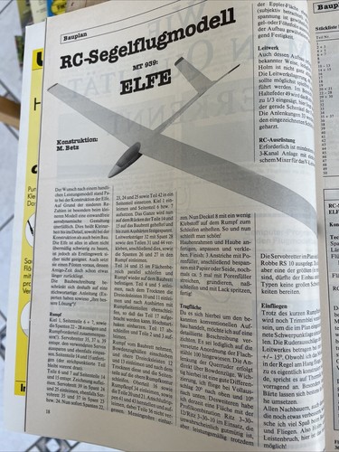Bauplan für segelflugzeug - für,