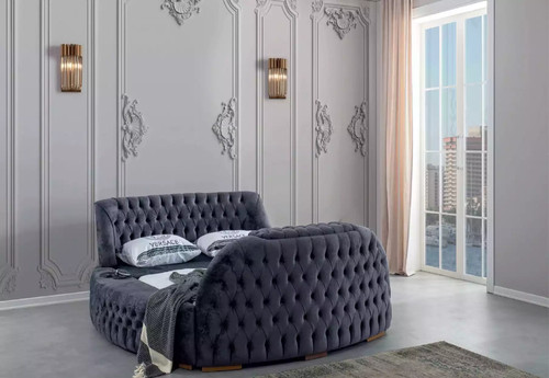 Rund bett chesterfield betten - rund,