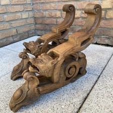 2 Wand Figuren Skulptur Wolf