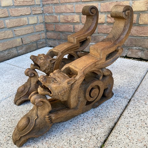 Wand figuren skulptur - figuren, wolf