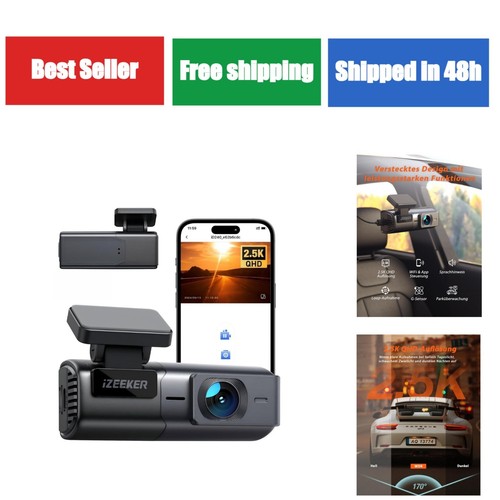 Izeeker dashcam auto - izeeker, 2,5k