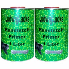 Kunststoffprimer 2 x1 Liter Grundierung für Autolack Stossstangen usw. Ludwiglac
