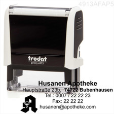 Firmenstempel Apotheke mit