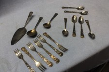 Omas Kuchenbesteck Teelöffel,Kuchengabeln Tortenheber,Sahnelöffel