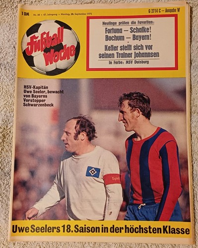 Fußball woche 1971 - fußball, uwe