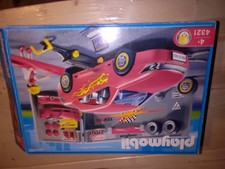 Playmobil 4321 Mechaniker Werkstatt mit Rotem Autodach