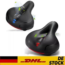 Komfort Fahrradsattel Fahrrad Sitz Sattel Gefedert DamenHerren E-Bike City NEU~