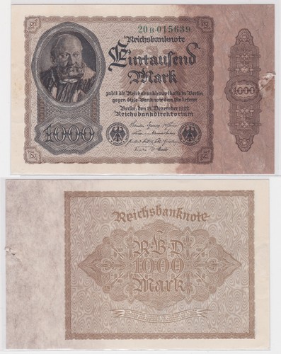 1000 mark banknote - 1000,