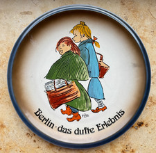 Wandteller von Heinrich Zille, Berlin das dufte Erlebnis, guter Zustand