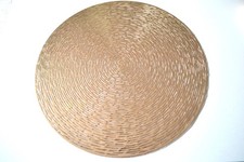 Tischset Platzset 38 cm rund gold Platzmatte Untersetzer Platzdeckchen Küche