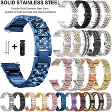 Edelstahl Metall Uhrenarmband Armband Für 18mm 20mm 22mm Smart Uhren Band Ersatz