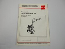 Agria 100 Motorhacke Ersatzteilliste Ersatzteilkatalog 1995